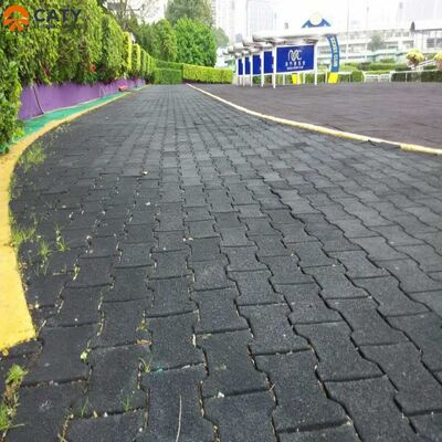 屋外歩道とフィットネスパス用の、簡単設置と滑り止めドッグボーンラバータイル