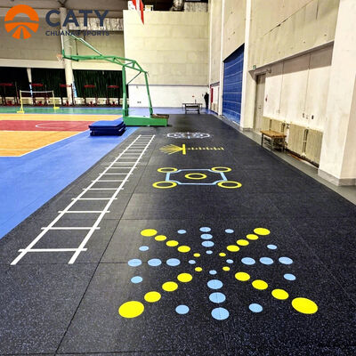 家庭用および商業用ジム用 滑り止め耐久性のある多機能ゴムマット