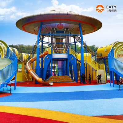 屋外遊び場遊具エリア用トップクオリティEPDM SBRゴム粒ゴム引きトラック表面、遊び場安全床材