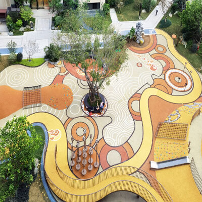 高密度EPDM床材バインダー 子供遊び場 レクリエーション広場 遊園地 レーストラック