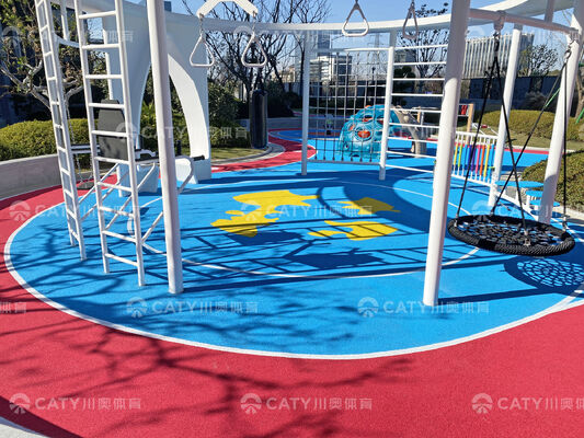 紫外線耐性 EPDM ゴム粒子の安全性 遊び場表面 子供の落下防止試験