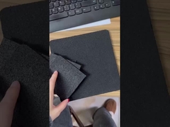 リサイクルされた黒いフィットネスゴムフロアロール 3-12mm厚