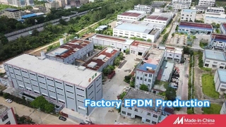 当社工場におけるEPDMゴム顆粒の製造工程