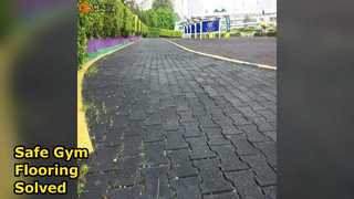 犬の骨のゴム製タイルのジムの床は簡単にインストールできます